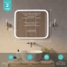 Зеркало MIXLINE Стив 800х680 (ШВ) сенсорный выключатель, светодиодная подсветка