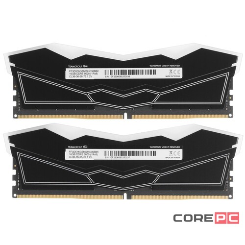 Оперативная память 32 Gb 5600 MHz Team Group T-FORCE DELTA RGB Black (FF3D532G5600HC36BDC01)
