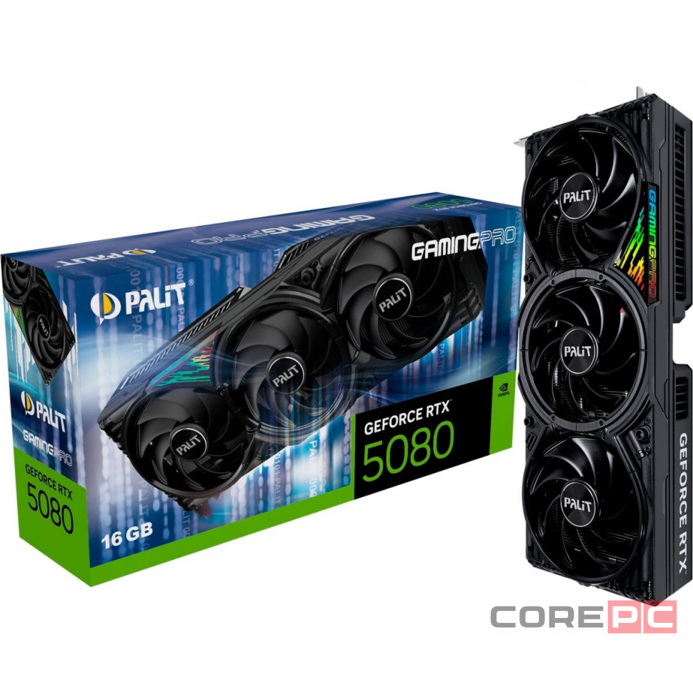 Видеокарта Palit (NE75080019T2-GB2031A) GeForce RTX 5080 16GB GAMINGPRO