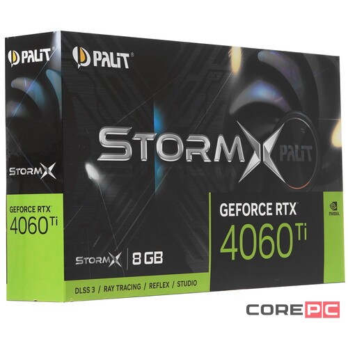 Видеокарта Palit (NE6406T019P1-1060F) GeForce RTX 4060 TI 8GB STORMX