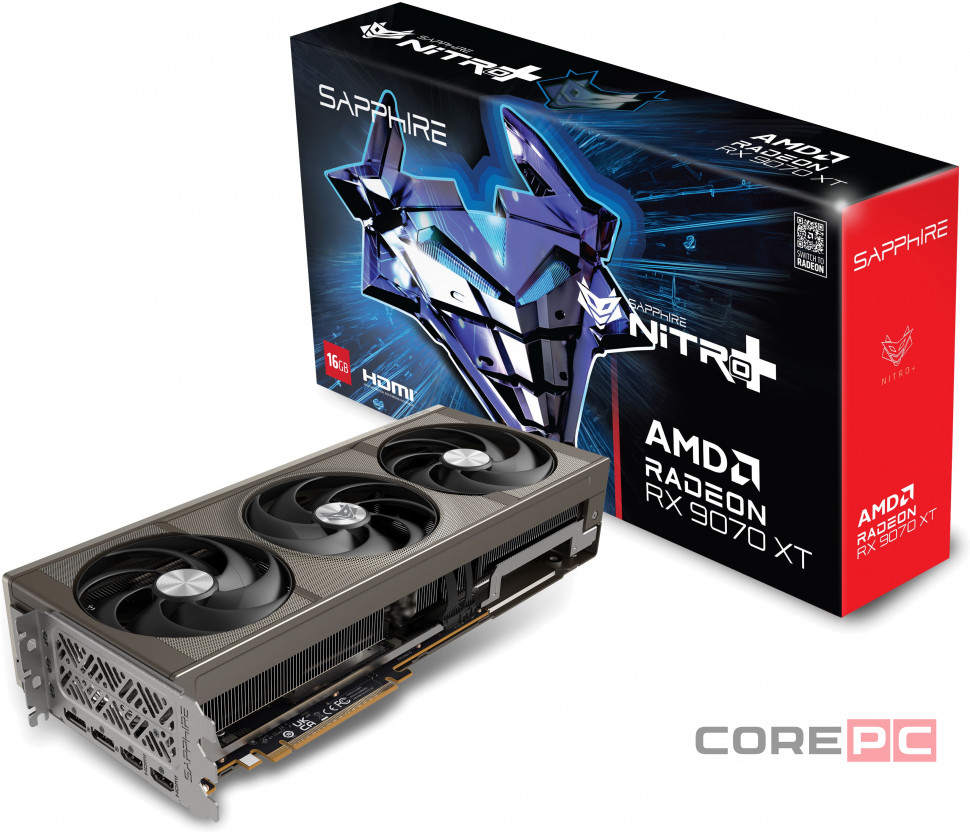 Видеокарта Sapphire (11348-01-20G) Radeon RX 9070 XT 16GB NITRO+ OC
