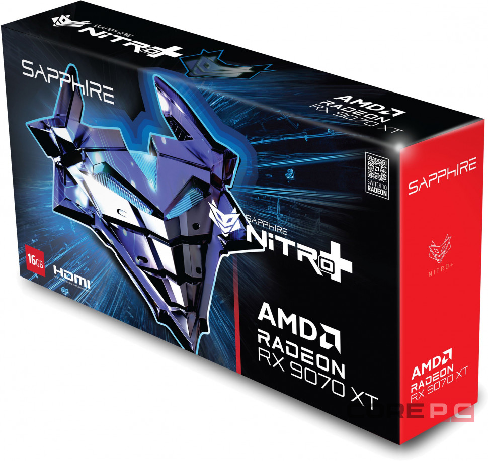 Видеокарта Sapphire (11348-01-20G) Radeon RX 9070 XT 16GB NITRO+ OC