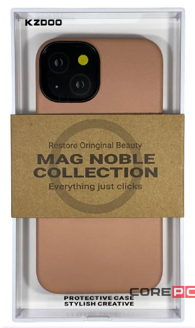 Накладка для i-Phone 14 K-Doo Mag Noble кожаная розовая