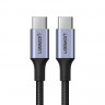 Usb Кабель-зарядка Type-C на Type-C Ugreen US316 5A 100W 1м серо-черный