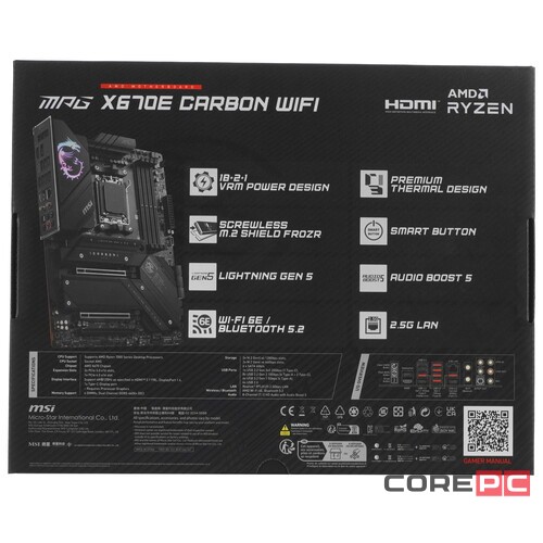 Материнская плата MSI MPG X670E CARBON WIFI