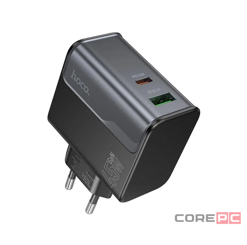 Сетевое зар. устр. Hoco CS74A 1USB/1C 20W QC3.0 черное