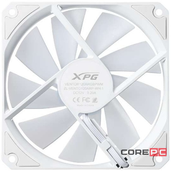 Вентилятор для корпуса ADATA XPG VENTOR120ARGBPWM-WHCWW
