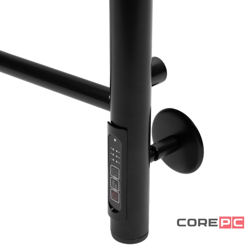 Полотенцесушитель Royal Thermo Classic black П6 450х650 электро (new встроен. диммер)