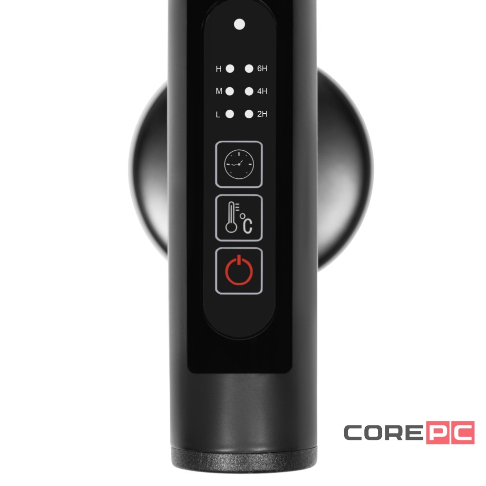 Полотенцесушитель Royal Thermo Classic black П6 450х650 электро (new встроен. диммер)