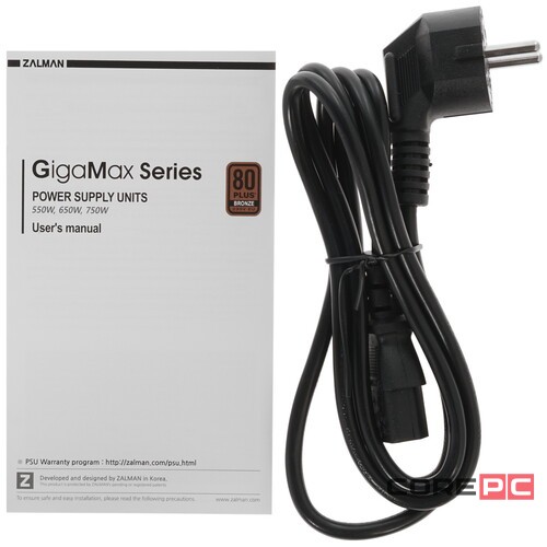 Блок питания Zalman 550W GIGAMAX ZM550-GVII