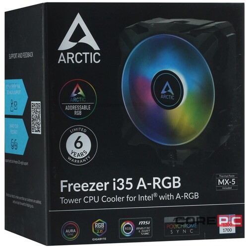 Кулер для процессора Arctic Cooling FREEZER i35 ARGB  Retail ACFRE00104A RTL