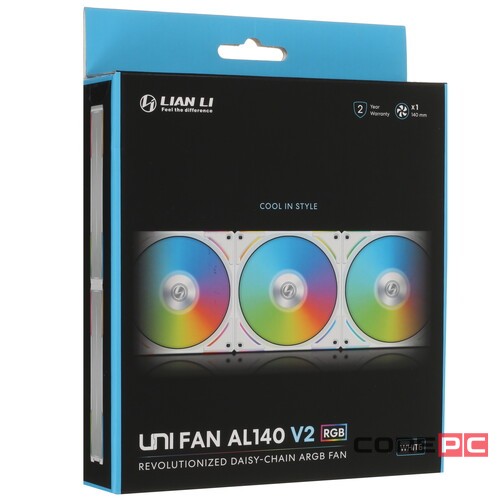 Вентилятор для корпуса Lian Li  UNI FAN AL140 V2 ARGB White G99.14ALV21W.R0 PWM