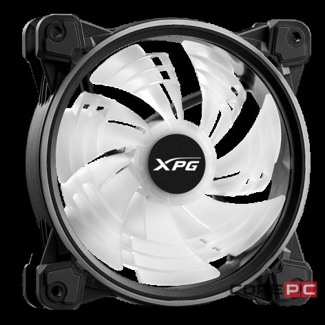Вентилятор для корпуса ADATA XPG HURRICANE 120 ARGB Black HURRICANE120ARGBPWM-BKCWW PWM