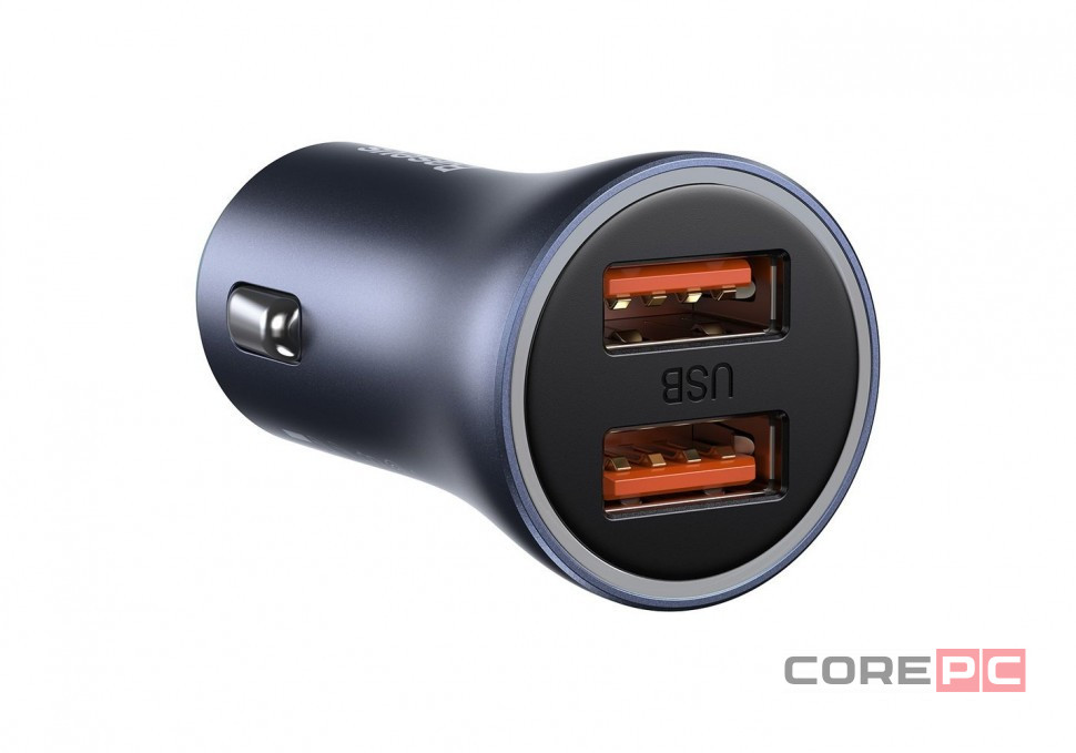 Автомобильное заряд. устр. Baseus Golden Contactor Pro 2USB 40W (CCJD-A0G) серое