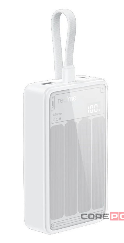 Powerbank Realme 20000mAh 1USB/2C 45W RMC2501 с дисплеем белый