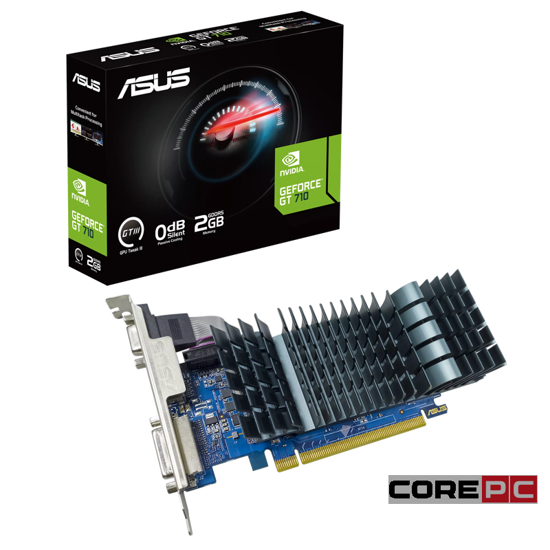 Видеокарта ASUS (GT730-2GD3-BRK-EVO) GeForce GT 730 2GB EVO GD3 90YV0HN1-M0NA00
