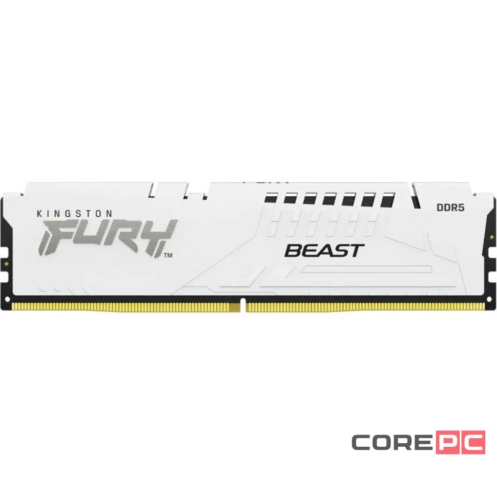 Оперативная память 16 Gb 6800 MHz Kingston FURY Beast White (KF568C34BWE-16)