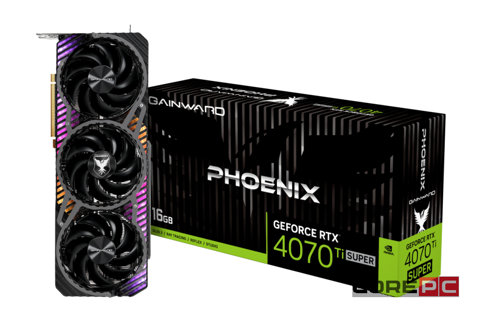 Видеокарта GAINWARD (NED47TS019T2-1043X) GeForce RTX 4070 Ti SUPER 16GB PHOENIX