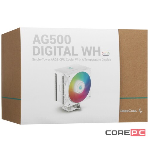 Кулер для процессора Deepcool AG500 DIGITAL WH ARGB White R-AG500-WHADMN-G-1