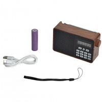 Портативный радиоприемник Perfeo Alpinist 3Вт/FM/AUX/USB/MicroSD/1000mAh (PF_D0574) коричневый