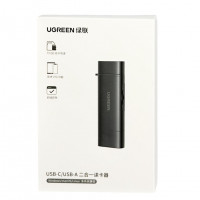 Картридер Ugreen CM4803/USB-C/USB-A серый