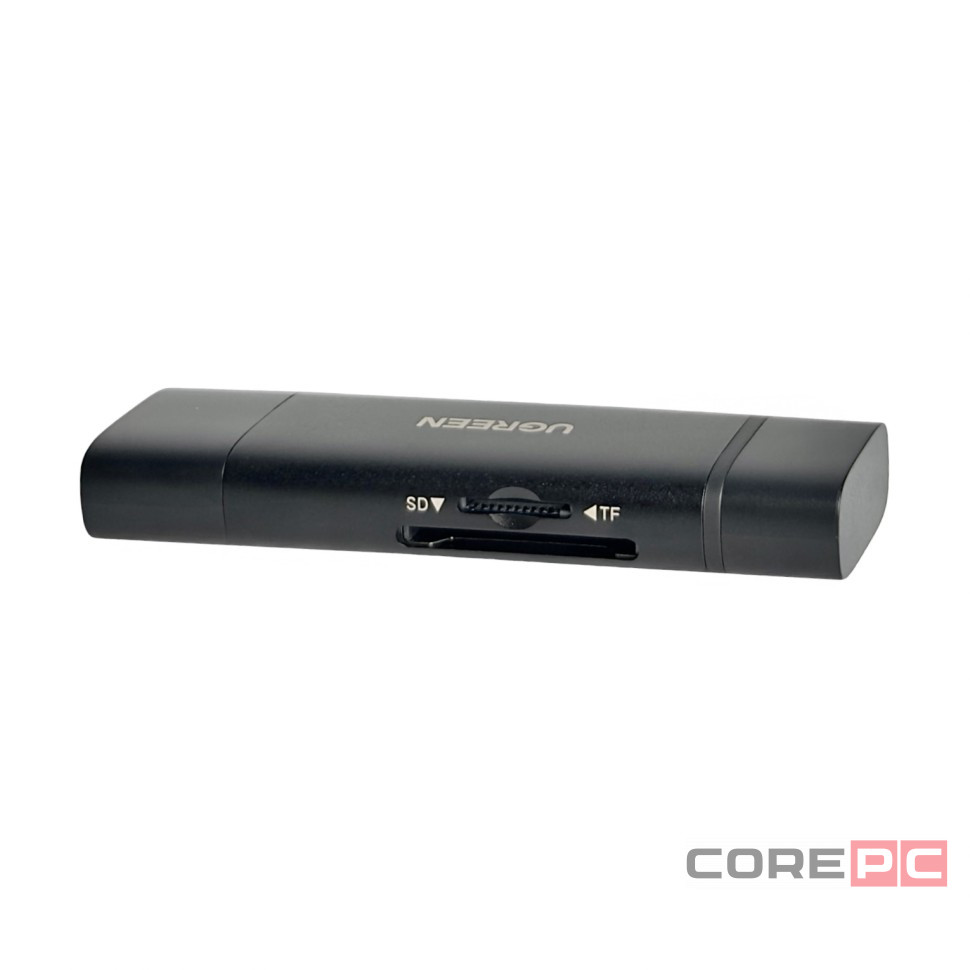 Картридер Ugreen CM4803/USB-C/USB-A серый