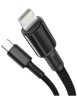 Кабель-зарядка Type-C на Lightning Baseus High Density Braided 1м (CATLGD-01) 20W черный