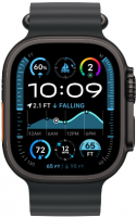 Apple Watch Ultra 2 (2024) 49mm Black Titanium Case with Black Ocean Band (One Size)
