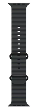 Apple Watch Ultra 2 (2024) 49mm Black Titanium Case with Black Ocean Band (One Size)