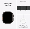 Apple Watch Ultra 2 (2024) 49mm Black Titanium Case with Black Ocean Band (One Size)
