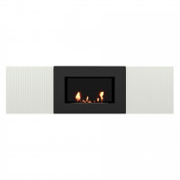 Тумба с биокамином Firelight BFP/P-1400L белая