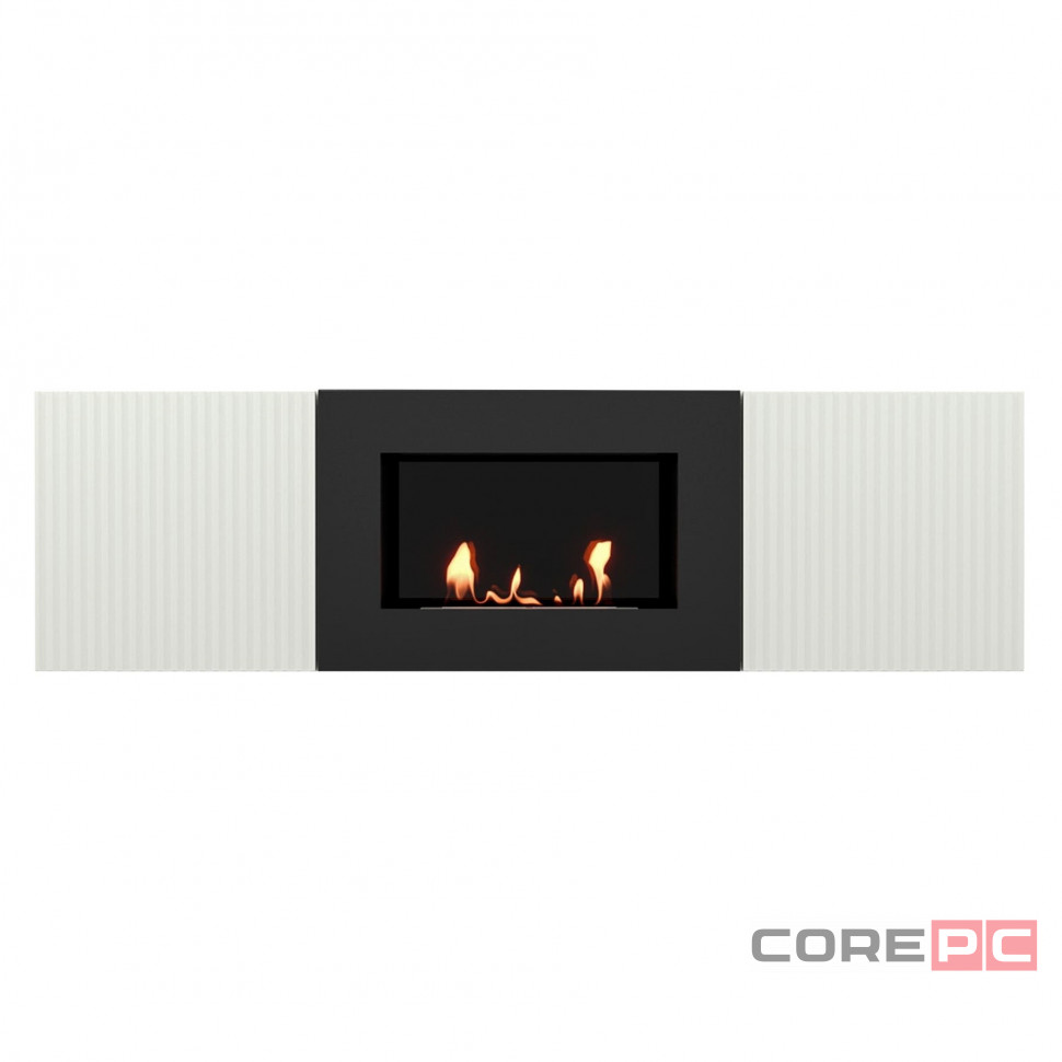 Тумба с биокамином Firelight BFP/P-1400L белая