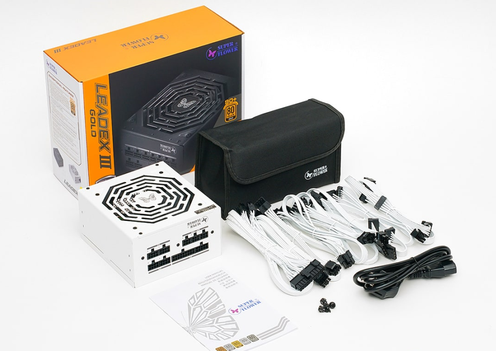 Блок питания Super Flower 750W LEADEX III Gold White SF-750F14HG