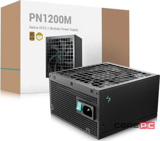 Блок питания Deepcool 1200W GAMERSTORM PN1200M Black 16 Pin (PCIe 5.0 Connector Cable Details)