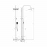 Душевая система MIXLINE 35к МЛ2426(ML2426) лейка 1 позиция +лейка тропический душ, хром