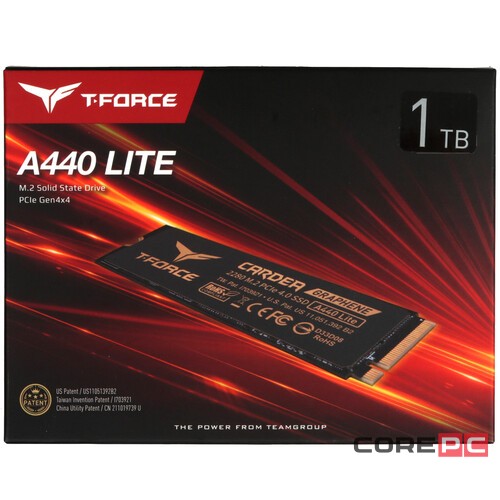 Твердотельный накопитель TeamGroup 1000 Gb T-FORCE CARDEA A440 Lite (TM8FFQ001T0C129)