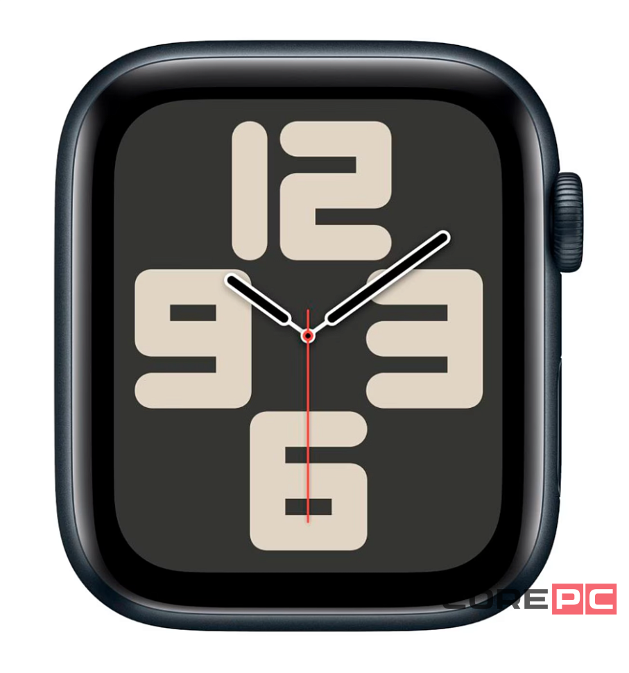 Apple Watch SE (2024) 44mm Midnight Aluminium Case with Midnight Sport Band (S/M)