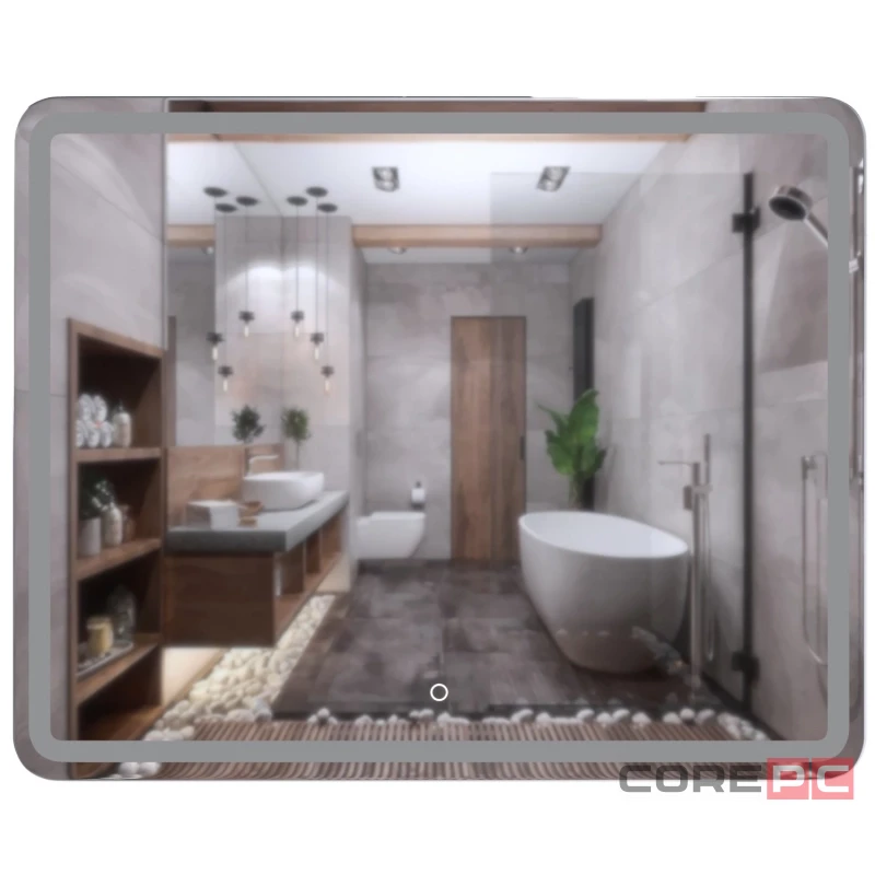 Зеркало MIXLINE Альдо 1000х800 (ШВ) сенсорный выключатель, светодиодная подсветка