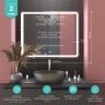 Зеркало MIXLINE Альдо 1000х800 (ШВ) сенсорный выключатель, светодиодная подсветка