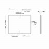Зеркало MIXLINE Альдо 1000х800 (ШВ) сенсорный выключатель, светодиодная подсветка