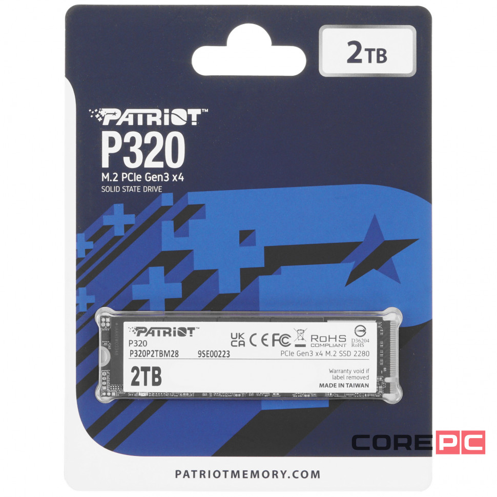 Твердотельный накопитель Patriot 2000 Gb P320 (P320P2TBM28)
