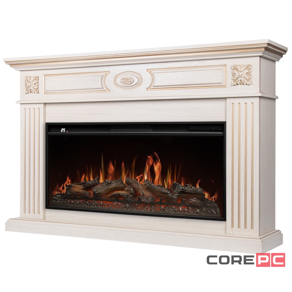 Портал Firelight Siena 42/40/36, слоновая кость с золотой патиной