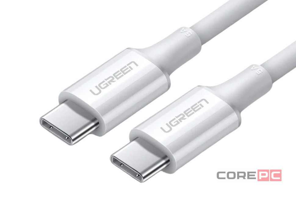 Usb Кабель-зарядка Type-C на Type-C Ugreen US300 5A 100W 0.5м черный