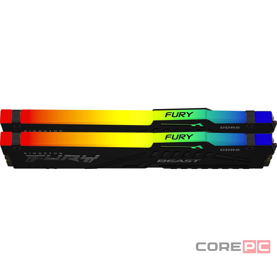 Оперативная память 32 Gb 6800 MHz Kingston FURY Beast RGB Black (KF568C34BBEAK2-32)