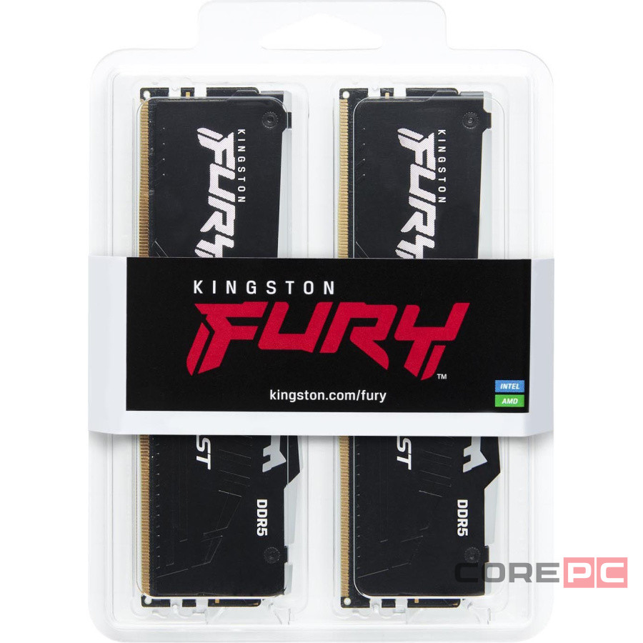 Оперативная память 32 Gb 6800 MHz Kingston FURY Beast RGB Black (KF568C34BBEAK2-32)