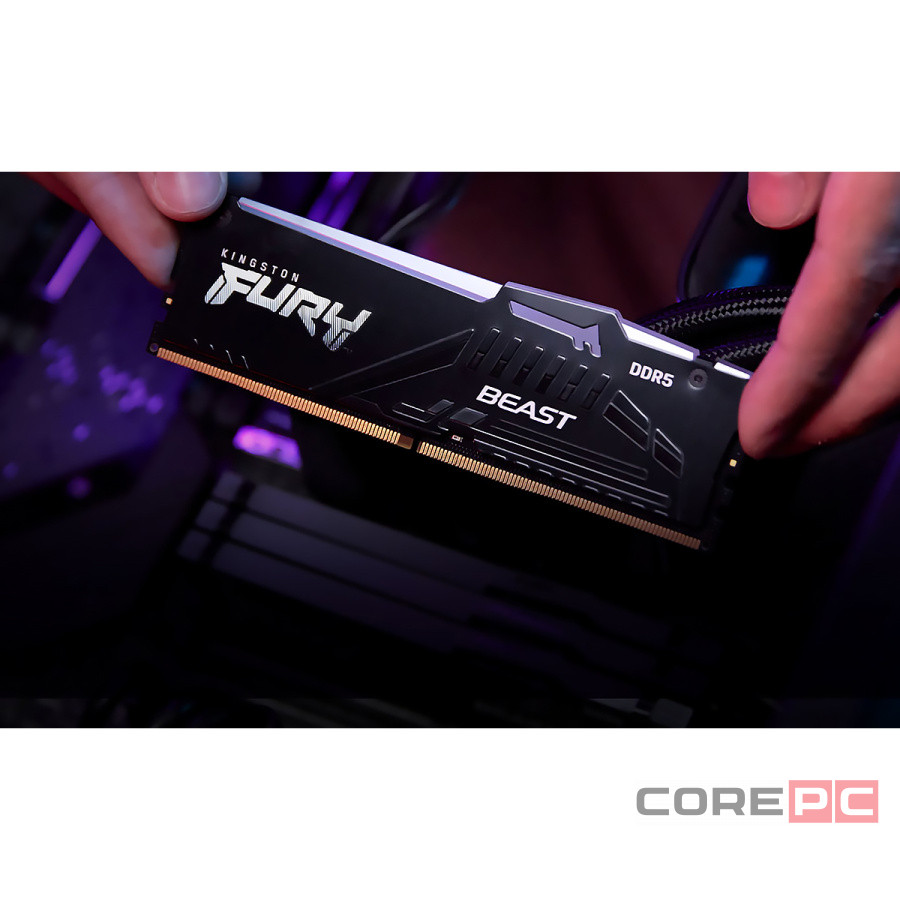 Оперативная память 32 Gb 6800 MHz Kingston FURY Beast RGB Black (KF568C34BBEAK2-32)