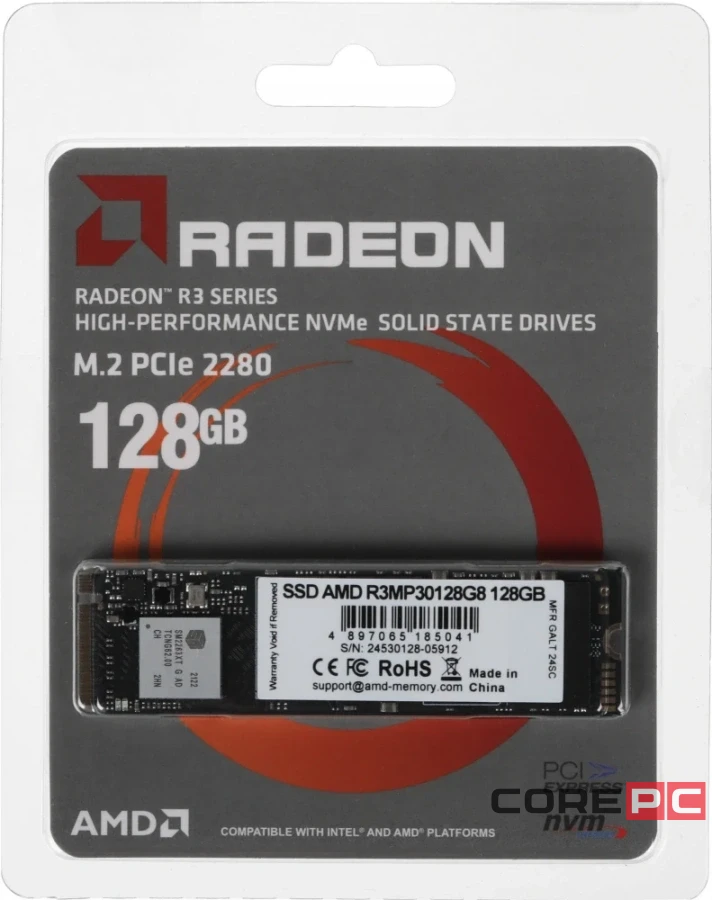 Твердотельный накопитель 128 Gb AMD Radeon R3 Series (R3MP30128G8)