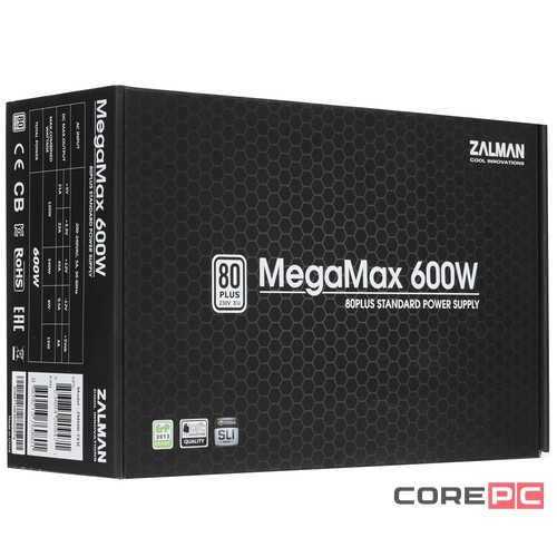 Блок питания Zalman 600W ZM600-TXII (V2)
