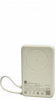 Powerbank с беспроводной зарядкой Xiaomi Magnetic Power Bank 10000mAh 7.5W (WPB1007Z) бежевый
