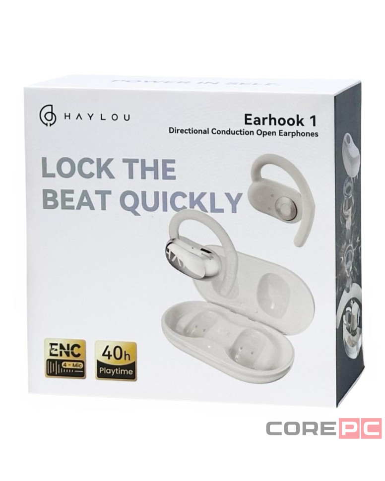 Беспроводные наушники Haylou Earhook I белые